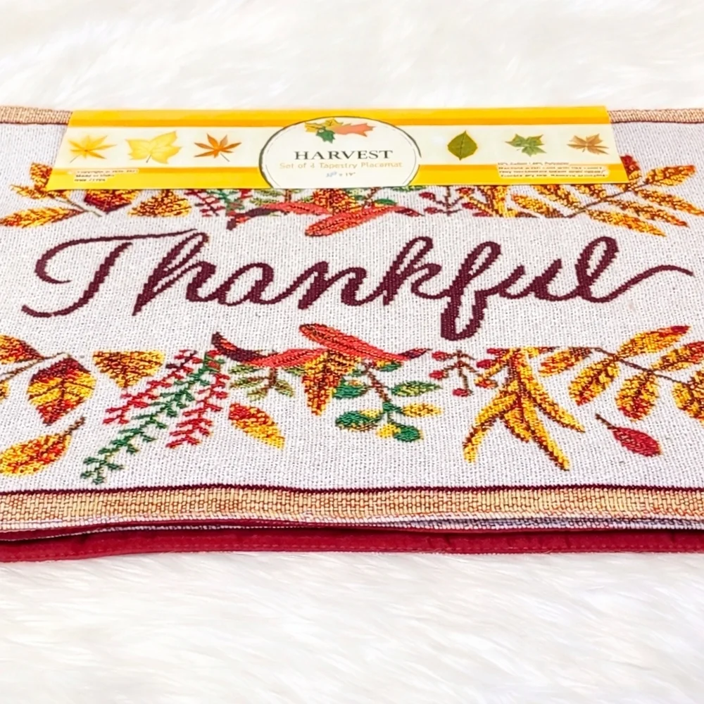 Harvest Tapestry Holiday Placemats 